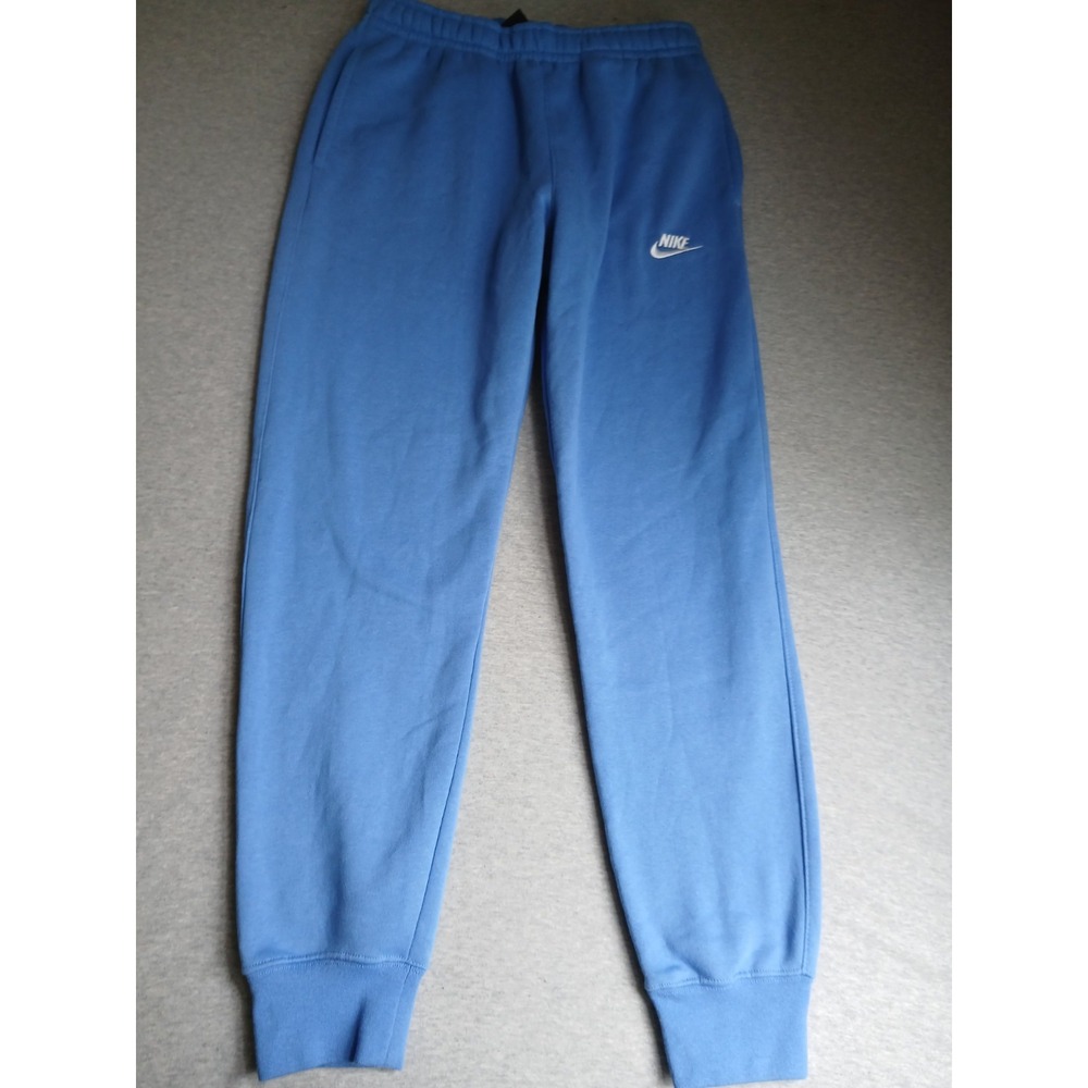 Nike Sweatpants Mens Small Club Fleece Jogger Blue Active Athletic Preppy